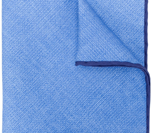 Kiton Blue /& Purple Floral Silk Pocket Square Handmade In Italy