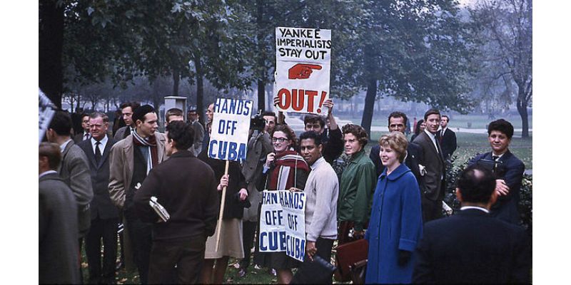 Protesters in Hyde Park, London