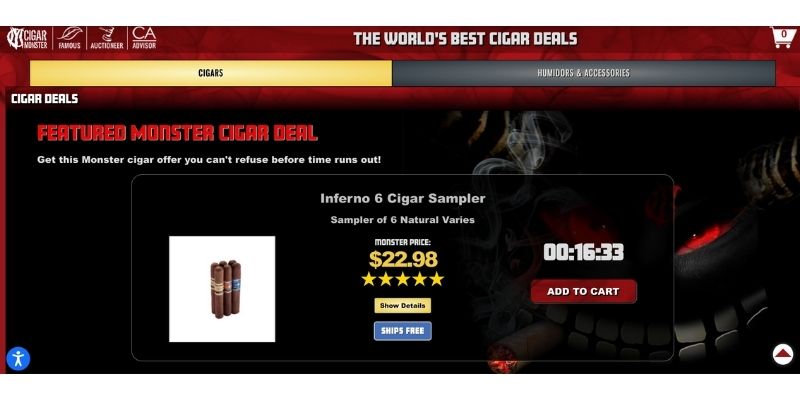 cigar monsters homepage