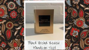 black orchid cologne review featured image with paisley background