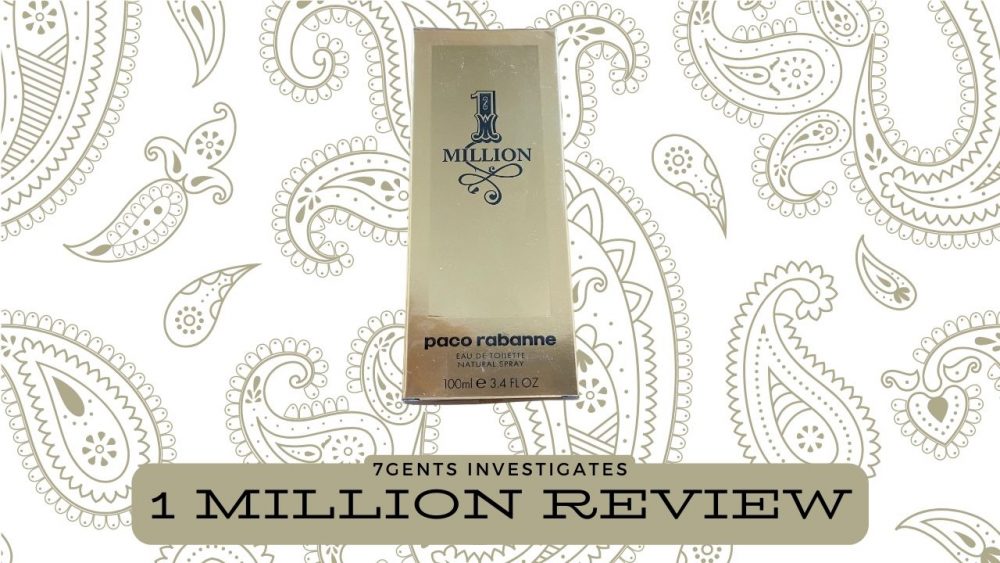 paco rabanne on a gold paisley background