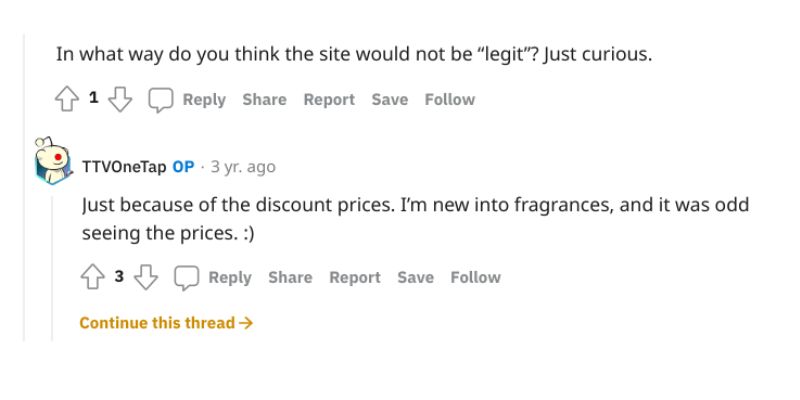 is fragranceX legit reddit question