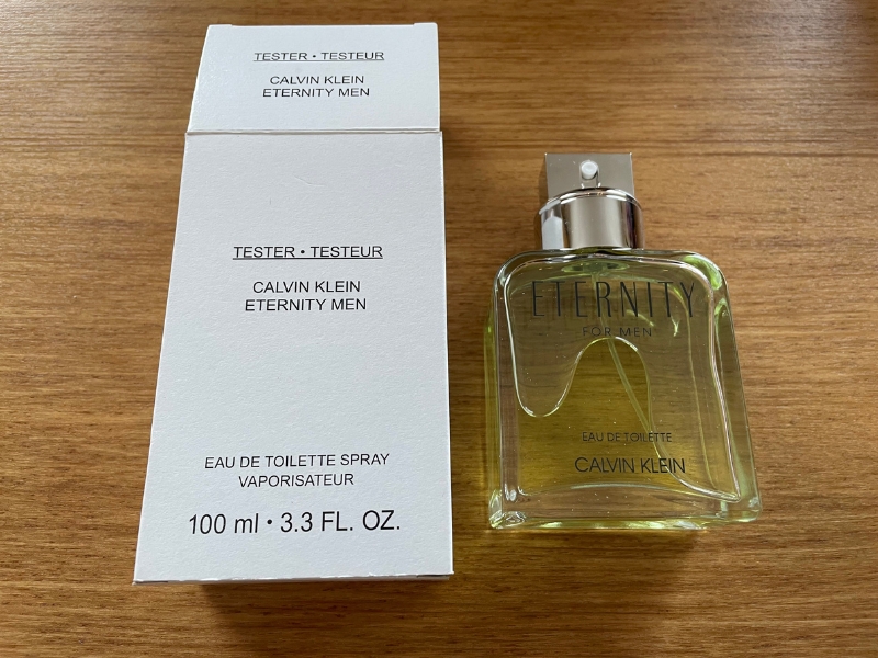 cavlin klein eternity with open tester box