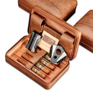 Leather Travel Cigar Case
